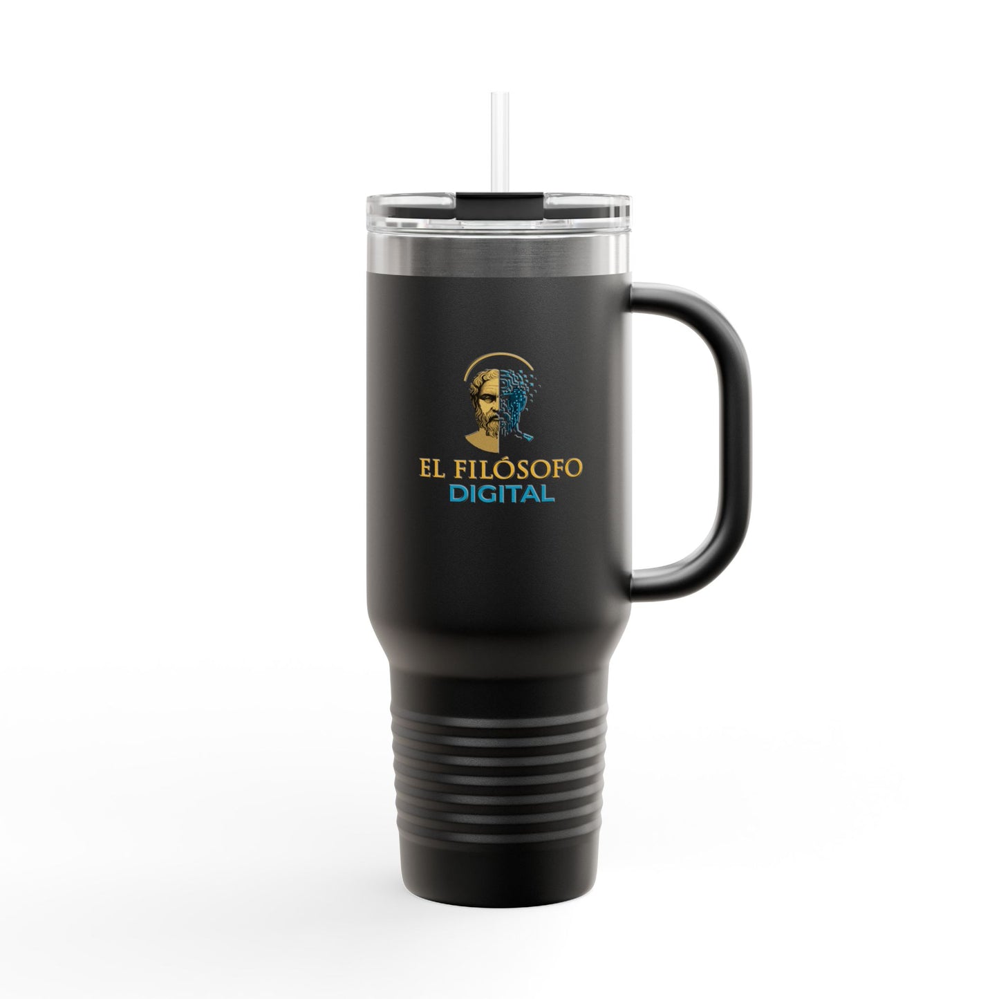 Travel Mug with Inspirational Quote, Insulated 40oz Coffee Tumbler, Perfect for Road Trips, Gifts for Students, Motivational Drinkware