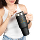 Travel Mug with Inspirational Quote, Insulated 40oz Coffee Tumbler, Perfect for Road Trips, Gifts for Students, Motivational Drinkware