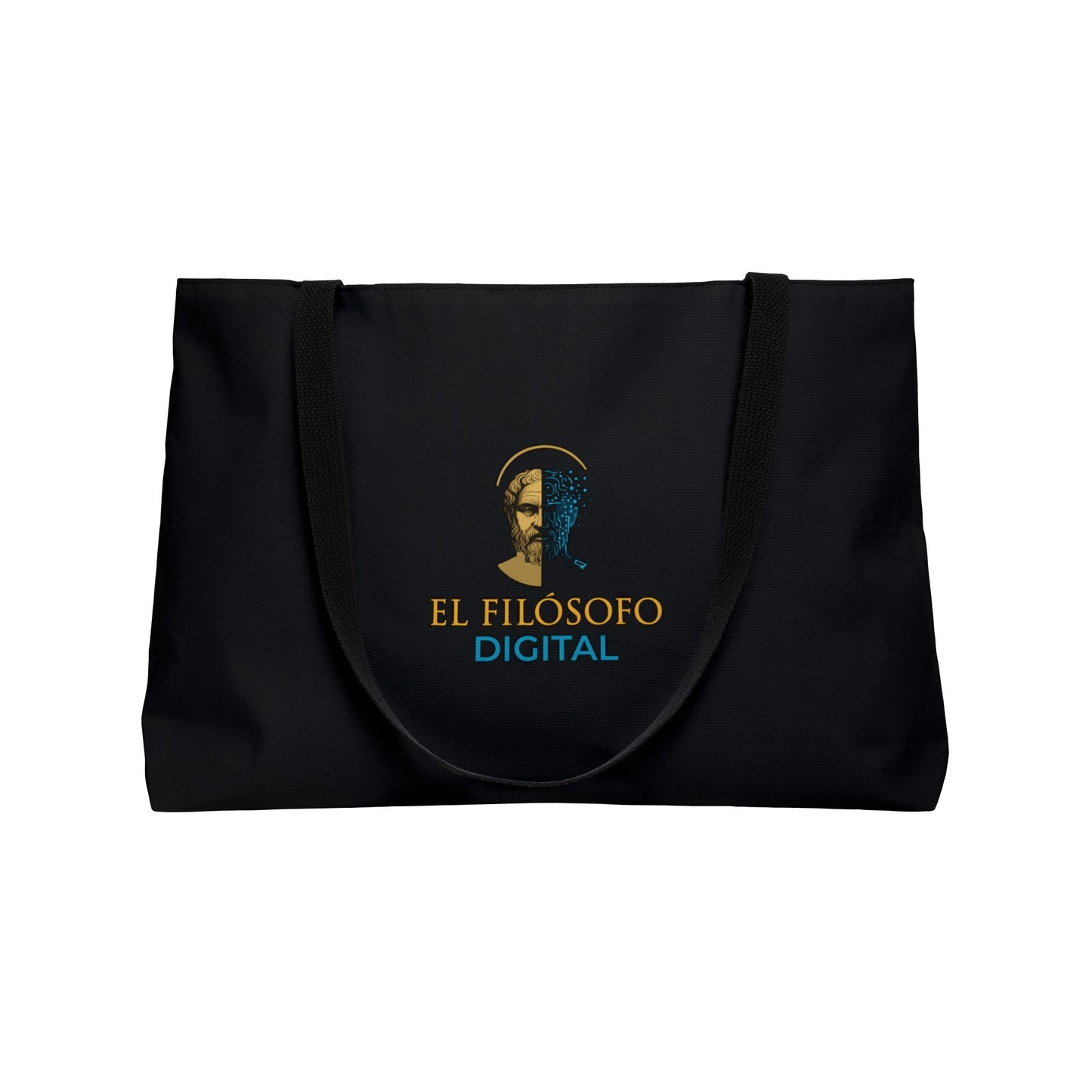 Digital Philosopher Weekender Tote Bag, Travel, Beach, Gym, Stylish Storage, Perfect Gift, Graphic Design, El Filosofo Digital