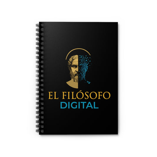 Digital Philosopher Spiral Notebook - Ruled Line | Perfect Gift for Students, Writers, Philosophers, Daily Planner, Journaling