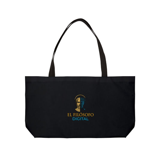 Digital Philosopher Weekender Tote Bag, Travel, Beach, Gym, Stylish Storage, Perfect Gift, Graphic Design, El Filosofo Digital
