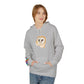 Warm Heart Owl Hoodie, Cozy Unisex Fleece Sweatshirt, Gift for Animal Lovers, Cute Owl Apparel, Fall Fashion