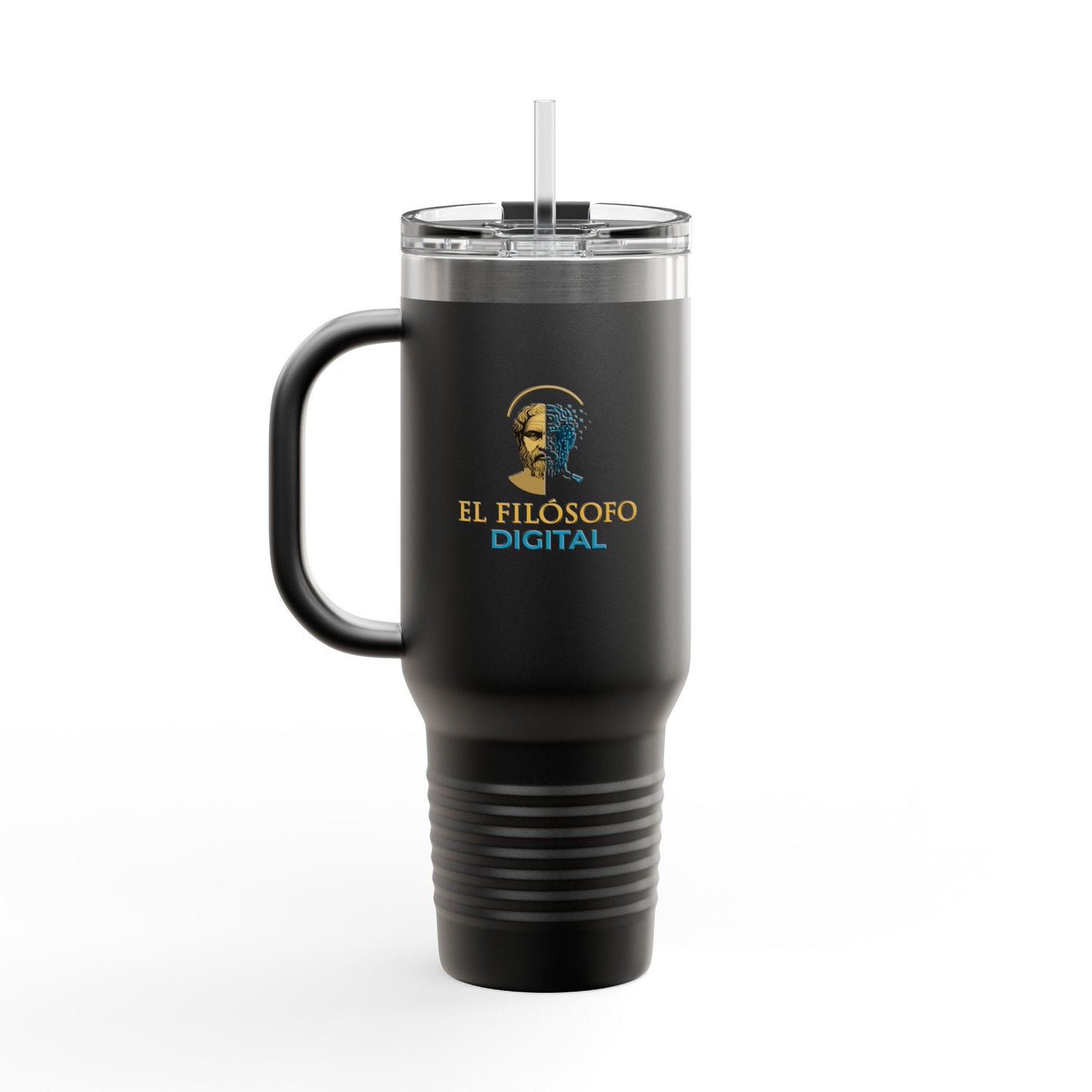 Travel Mug with Inspirational Quote, Insulated 40oz Coffee Tumbler, Perfect for Road Trips, Gifts for Students, Motivational Drinkware
